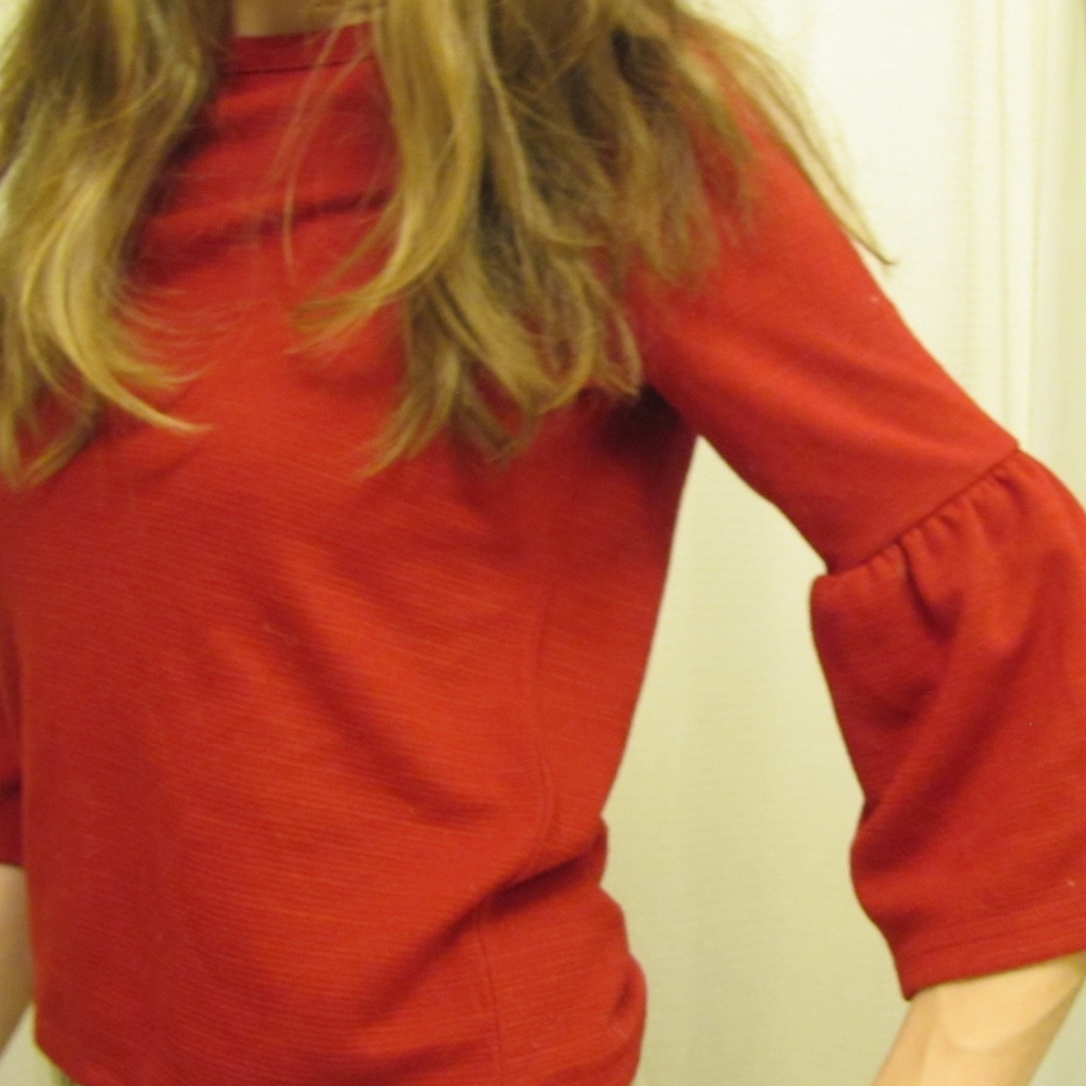 Red Zara top